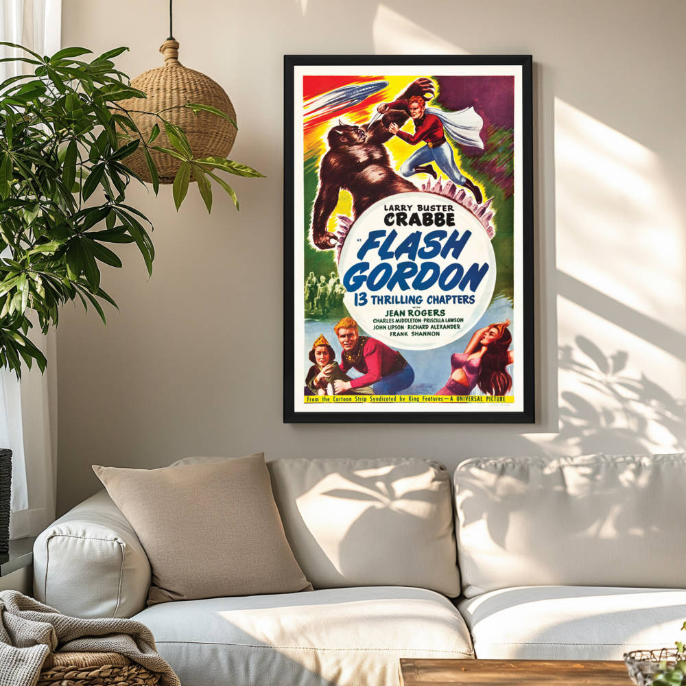 "Flash Gordon" (1936) Framed Movie Poster