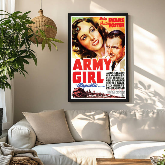 "Army Girl" (1938) Framed Movie Poster