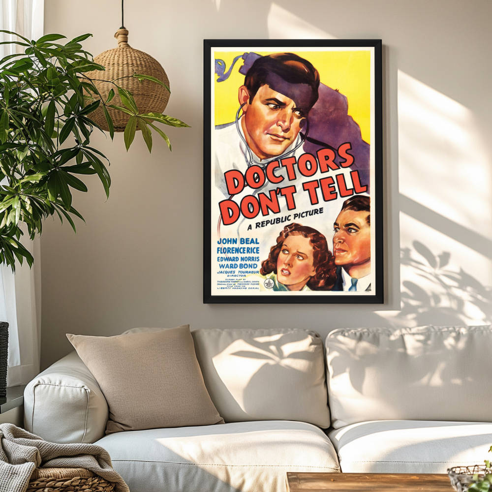 "Doctors Don't Tell" (1941) Framed Movie Poster