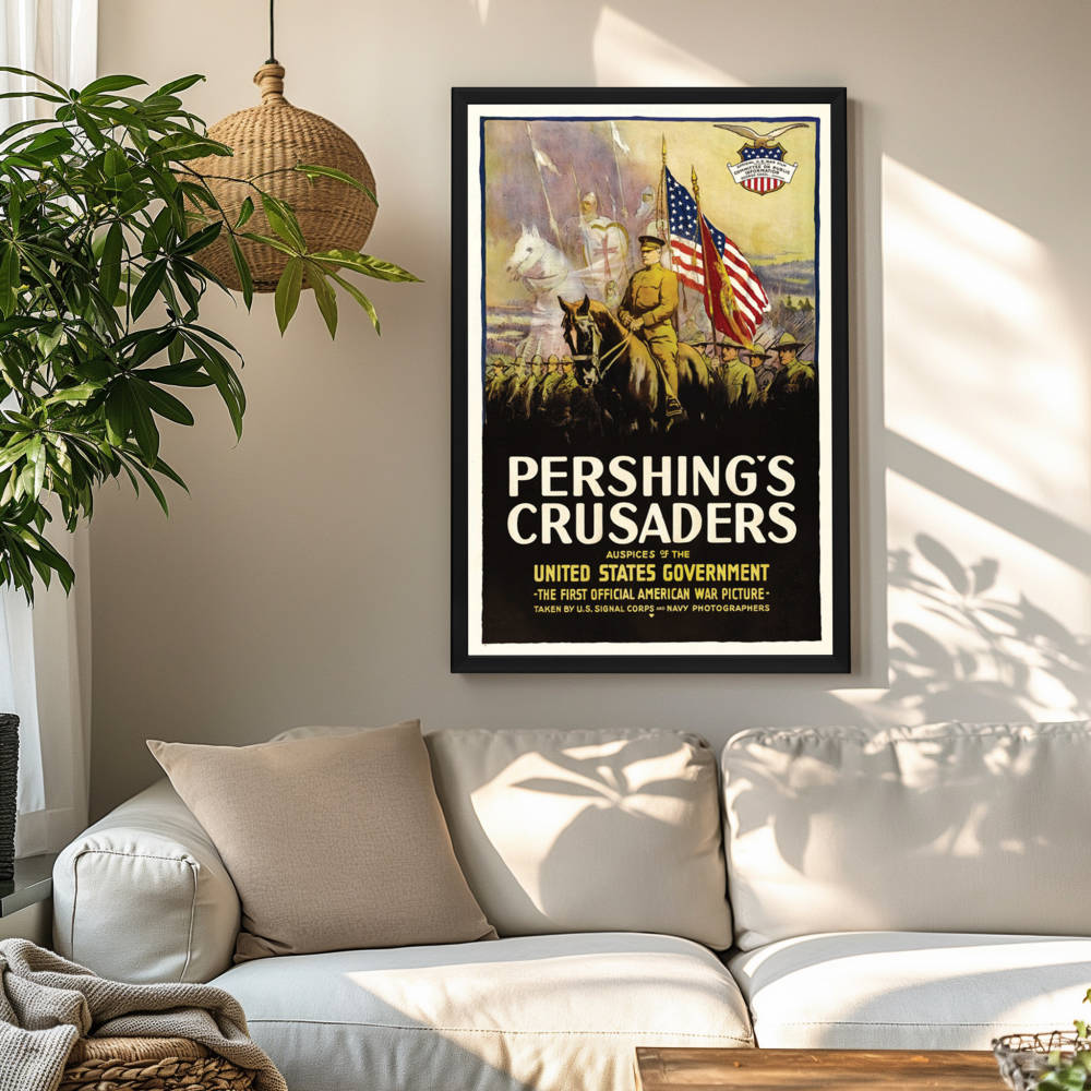 "Pershing's Crusaders" (1918) Framed Movie Poster