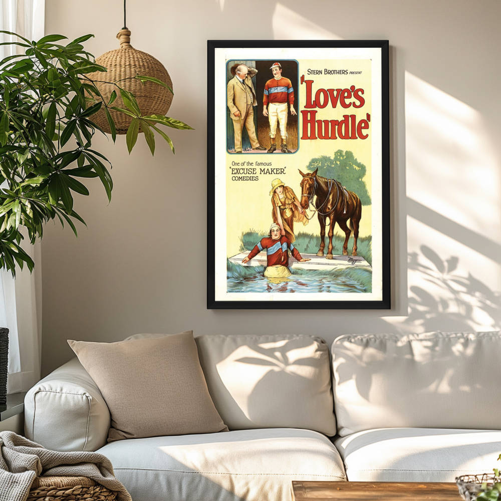 "Love's Hurdle" (1926) Framed Movie Poster