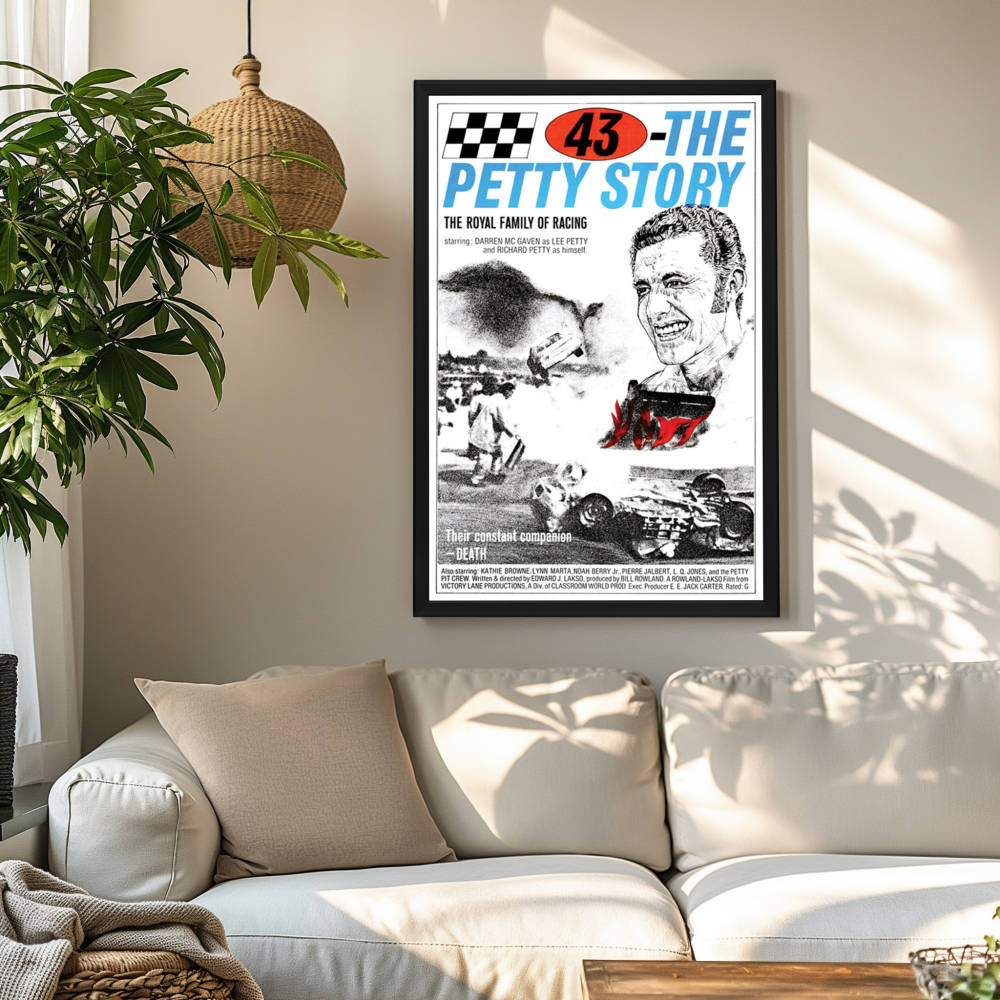 "43: The Richard Petty Story" (1974) Framed Movie Poster