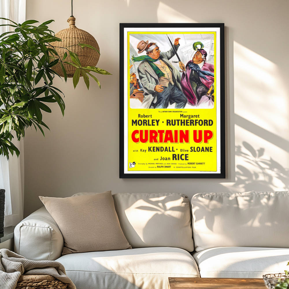 "Curtain Up" (1953) Framed Movie Poster