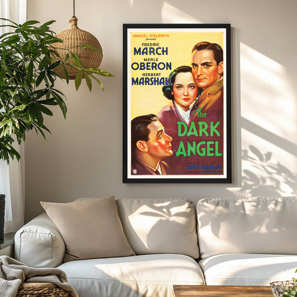 "Dark Angel" (1935) Framed Movie Poster