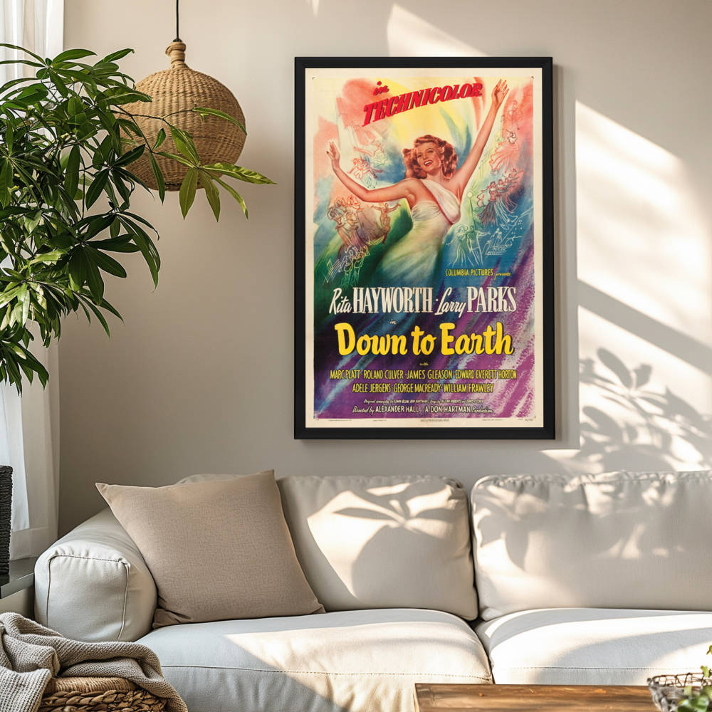"Down To Earth" (1947) Framed Movie Poster