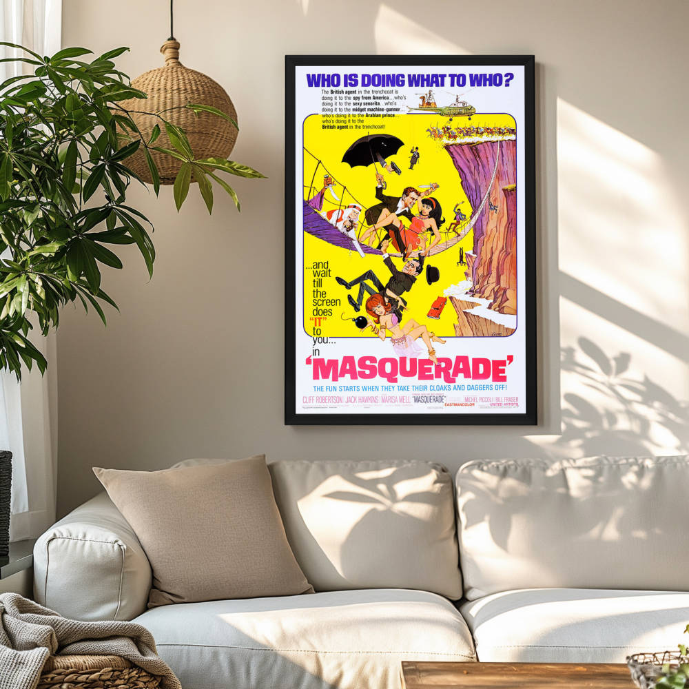 "Masquerade" (1965) Framed Movie Poster