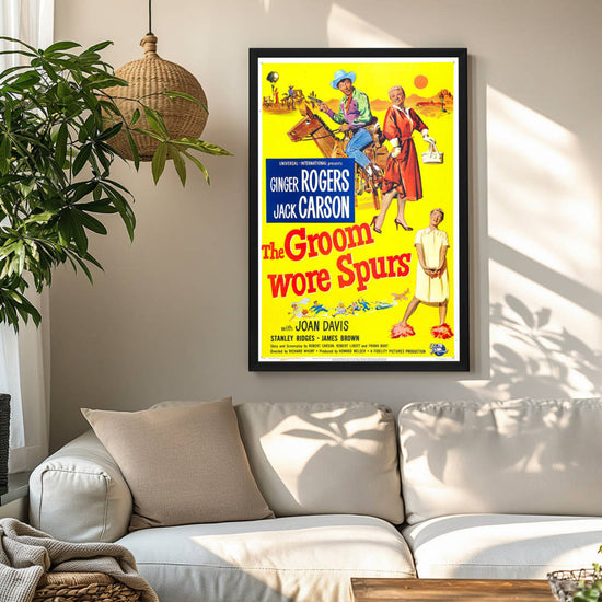"Groom Wore Spurs" (1951) Framed Movie Poster