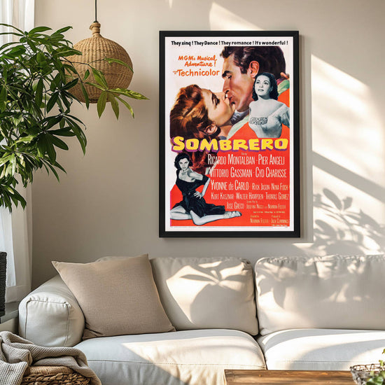 "Sombrero" (1953) Framed Movie Poster