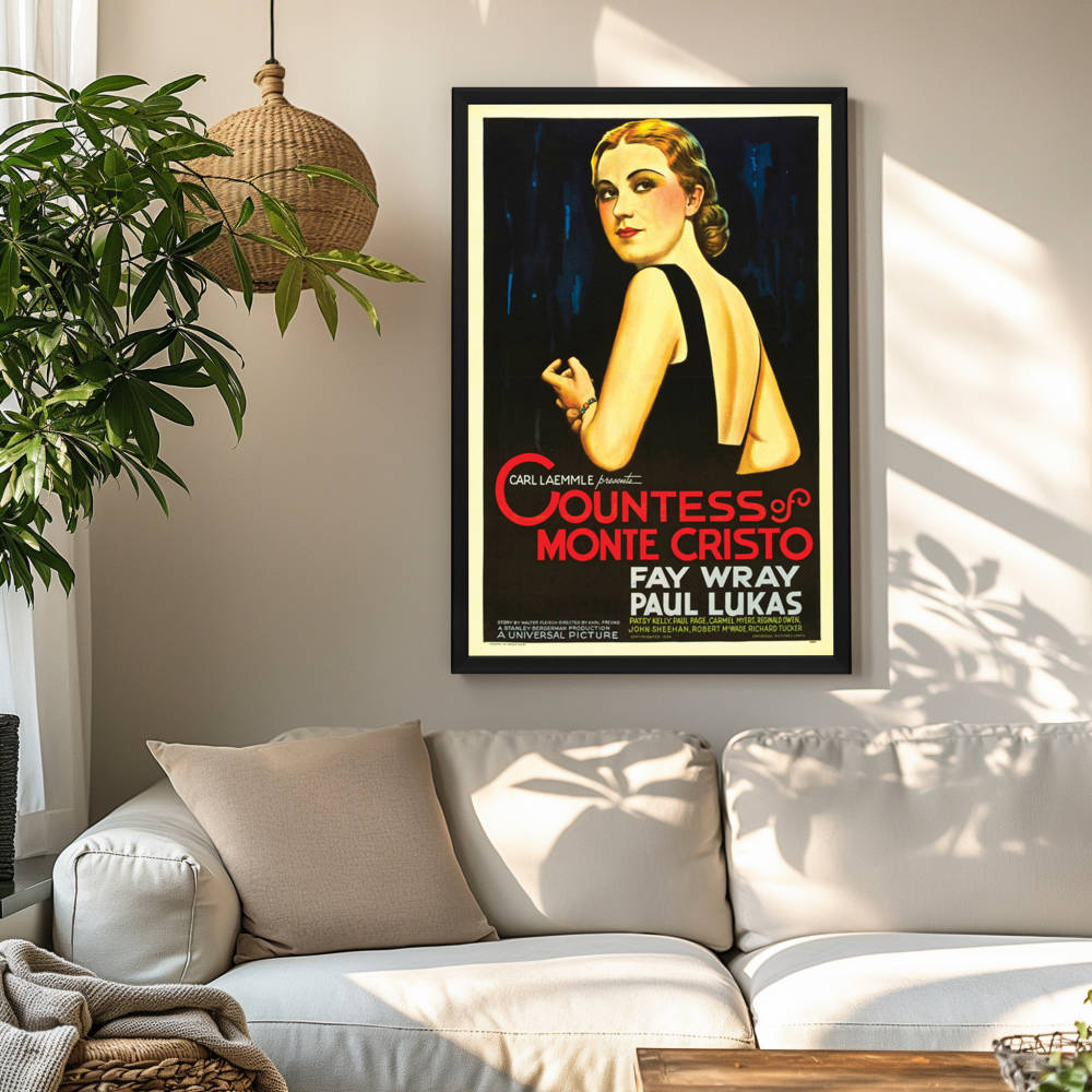 "Countess Of Monte Cristo" (1934) Framed Movie Poster