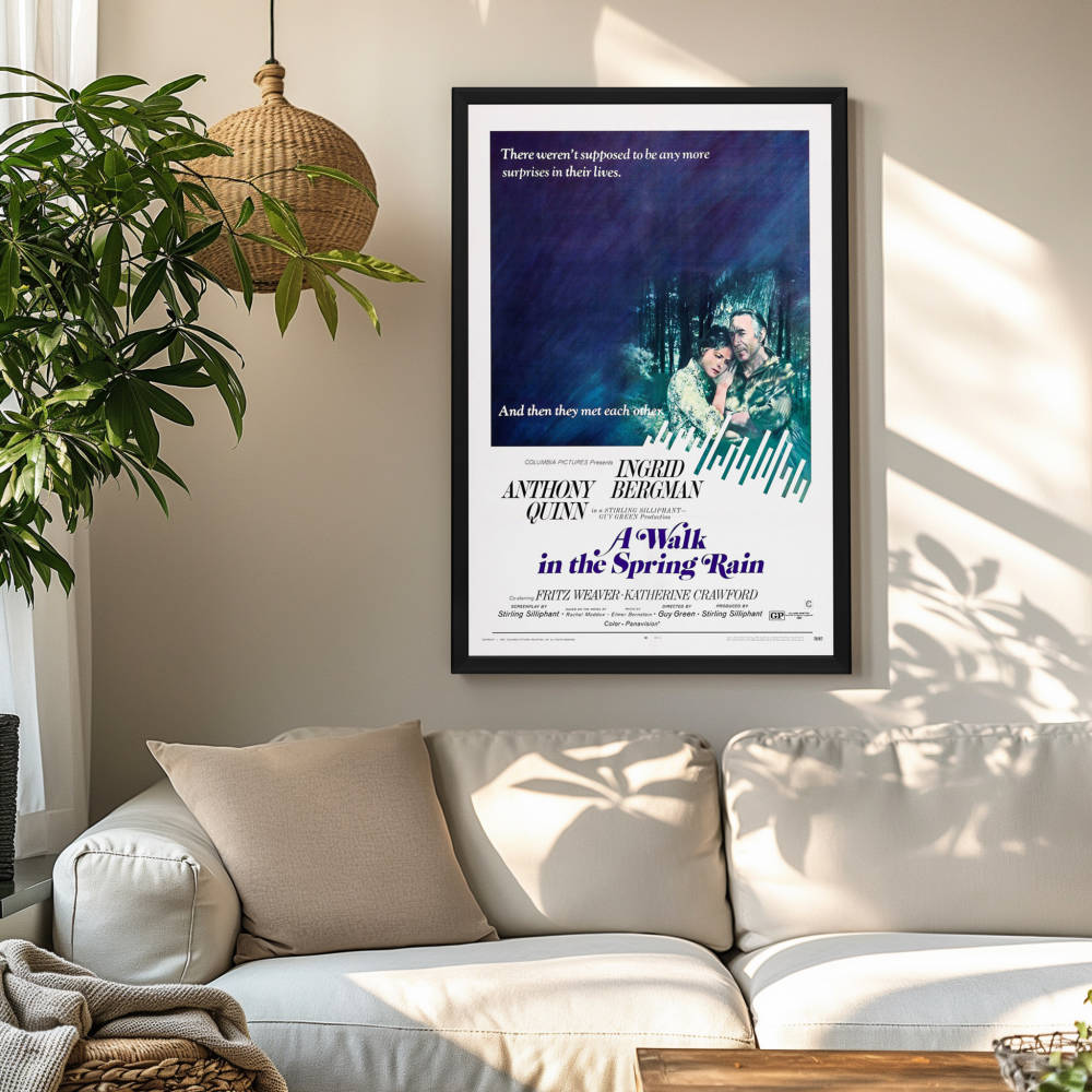 "Walk In The Spring Rain" (1970) Framed Movie Poster