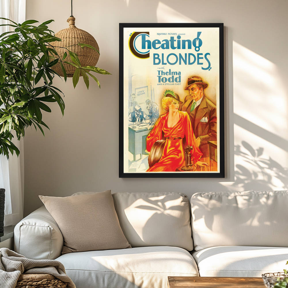 "Cheating Blondes" (1933) Framed Movie Poster