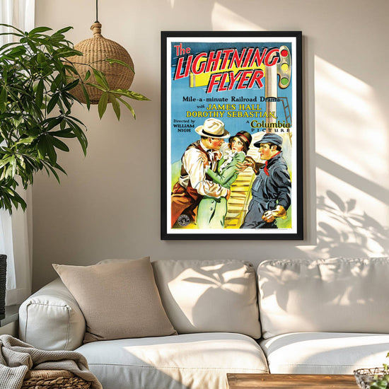 "Lightning Flyer" (1931) Framed Movie Poster