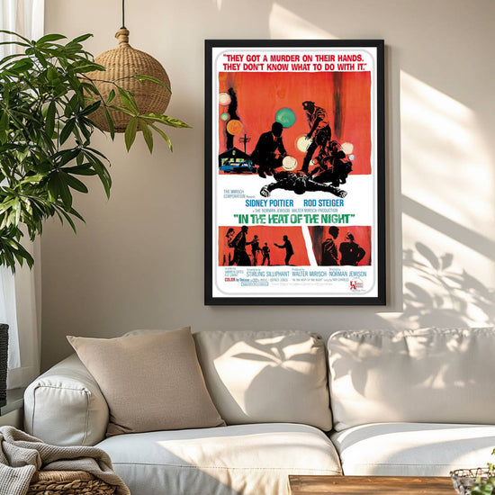 "In The Heat Of The Night" (1967) Framed Movie Poster