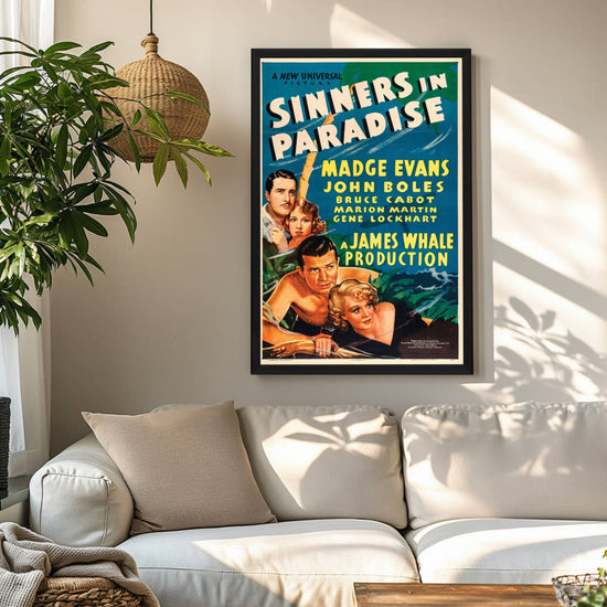 "Sinners In Paradise" (1938) Framed Movie Poster