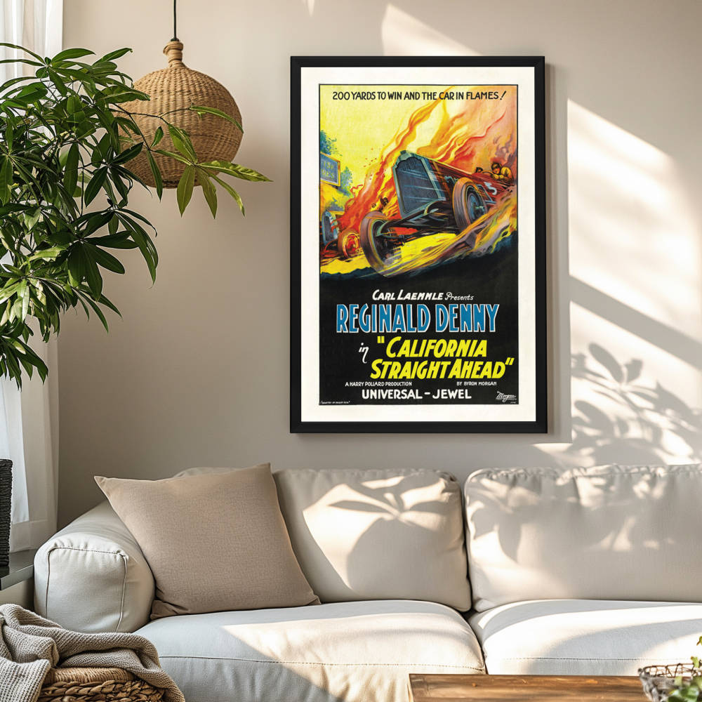 "California Straight Ahead" (1937) Framed Movie Poster