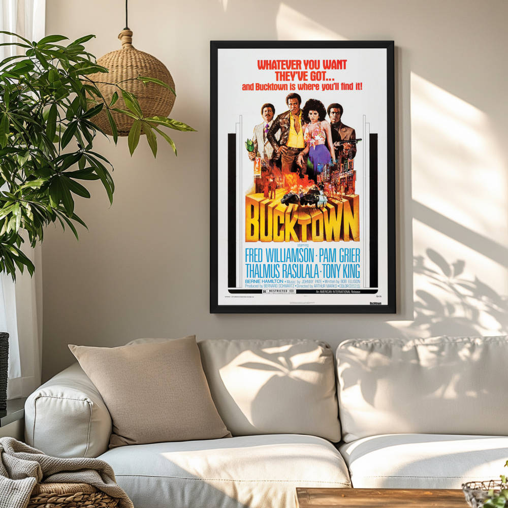 "Bucktown" (1975) Framed Movie Poster