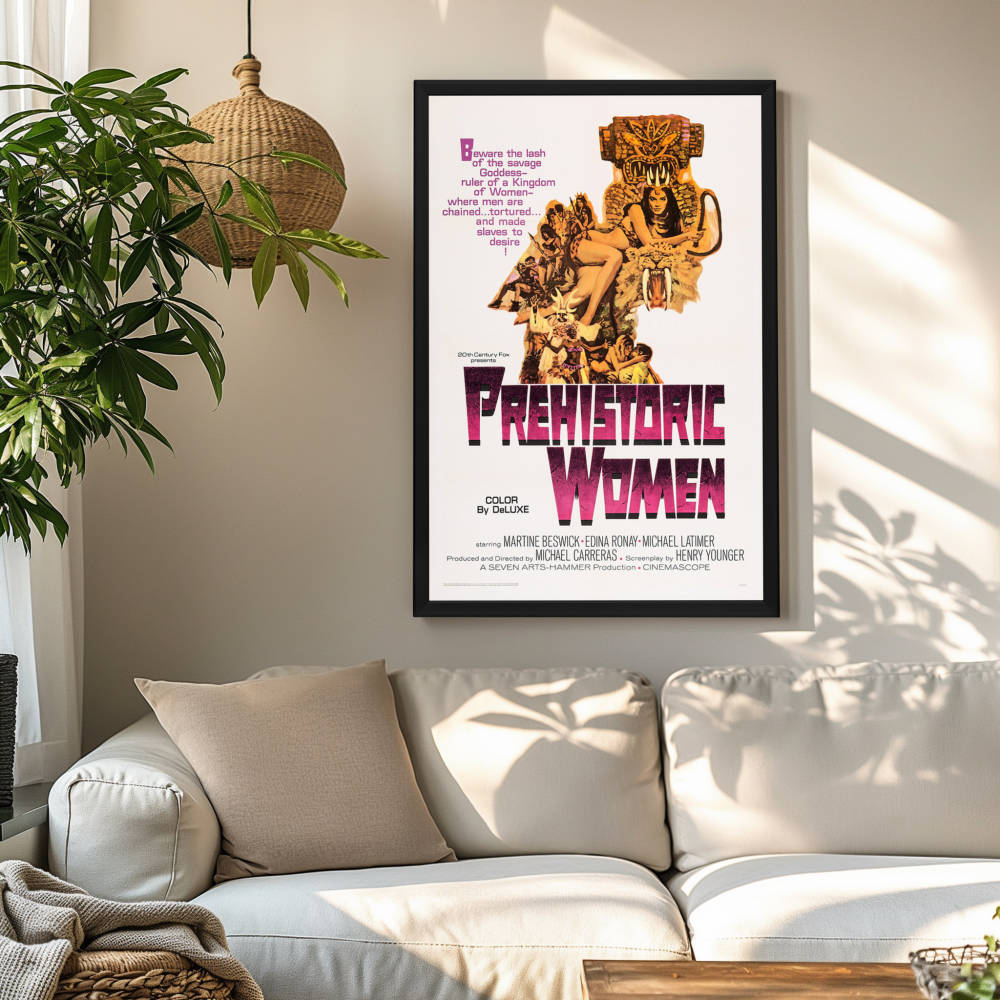 "Prehistoric Women" (1966) Framed Movie Poster