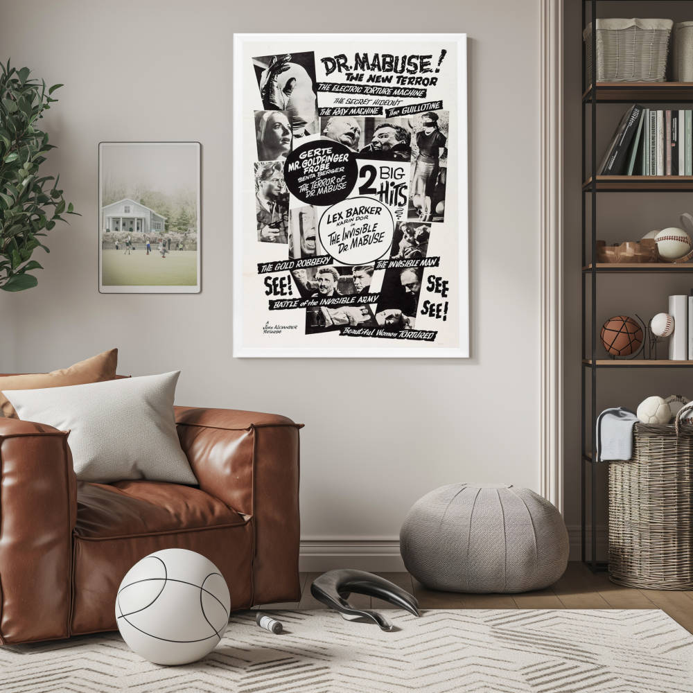 "Terror Of Dr. Mabuse" (1962) Framed Movie Poster