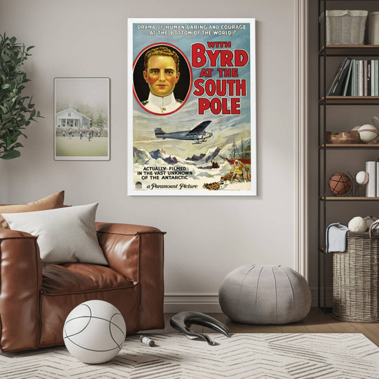 "With Byrd At The South Pole" (1930) Framed Movie Poster