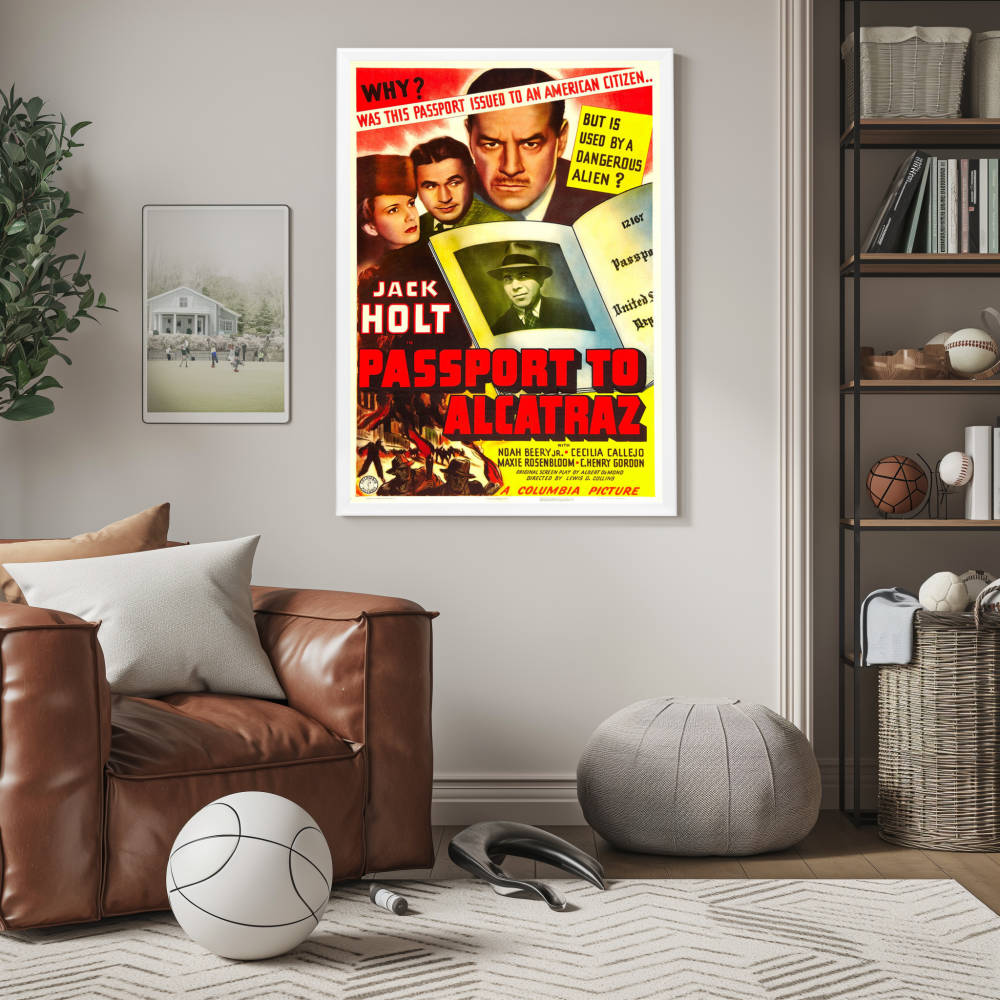 "Passport To Alcatraz" (1940) Framed Movie Poster