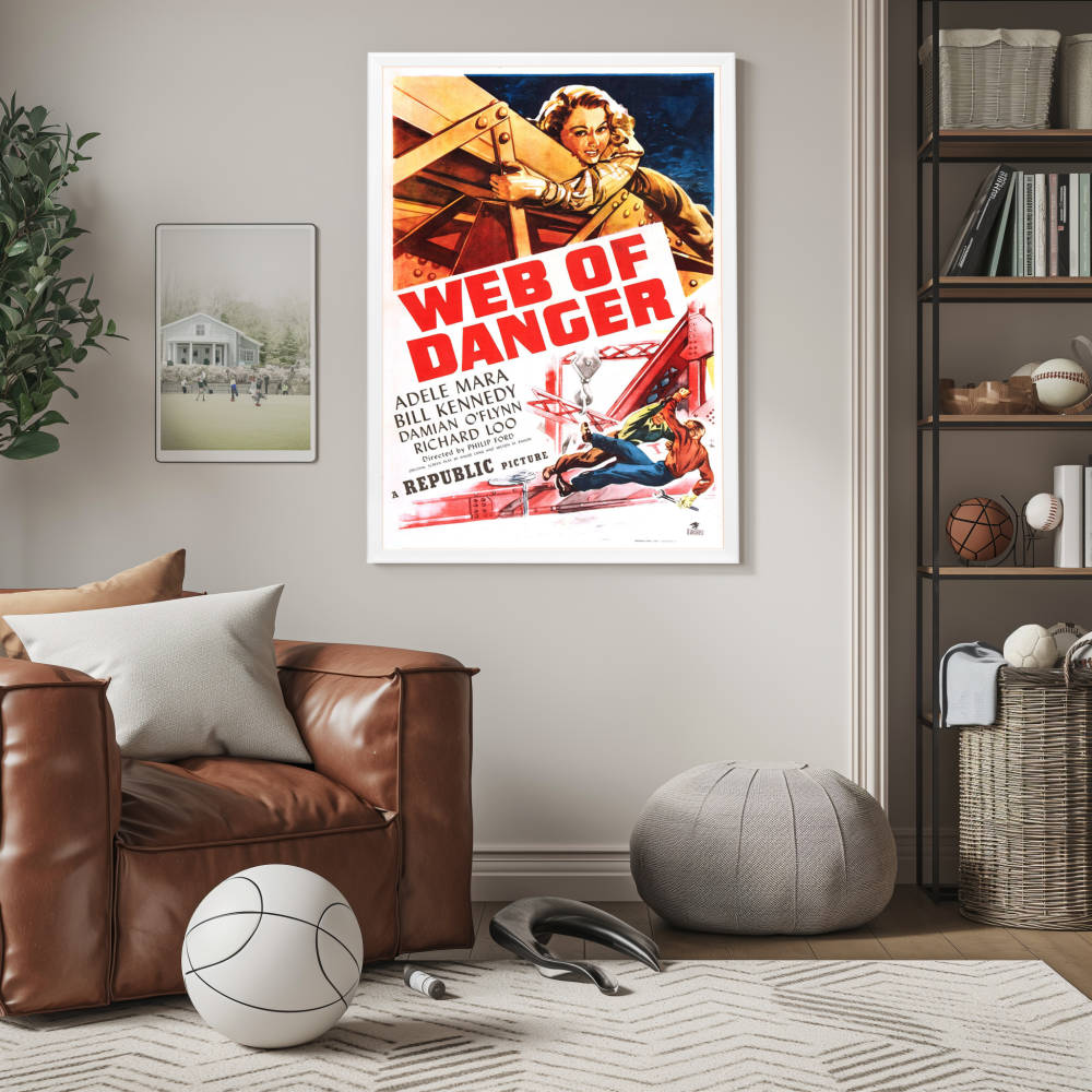 "Web Of Danger" (1947) Framed Movie Poster
