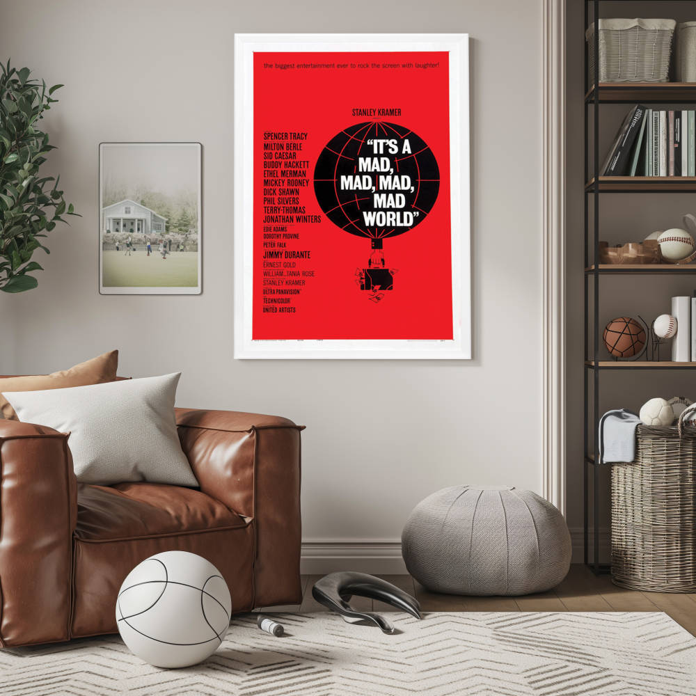 "It's A mad mad mad mad world" (1963) Framed Movie Poster