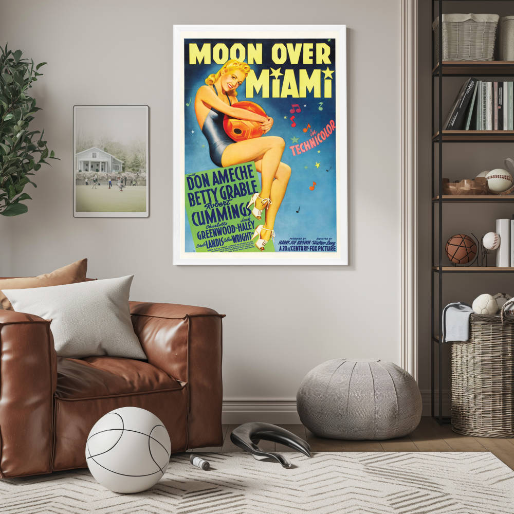 "Moon Over Miami" (1941) Framed Movie Poster