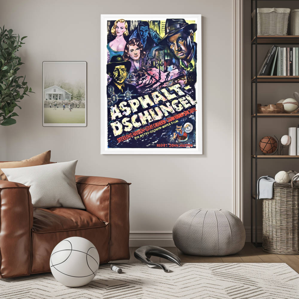 "Asphalt Jungle" (1950) Framed Movie Poster