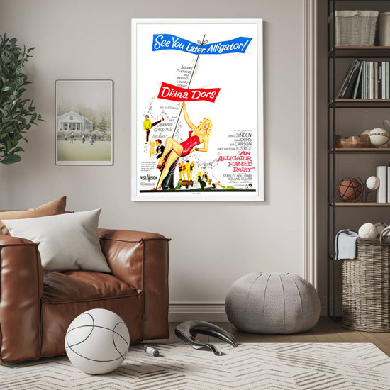 "Alligator Named Daisy" (1955) Framed Movie Poster