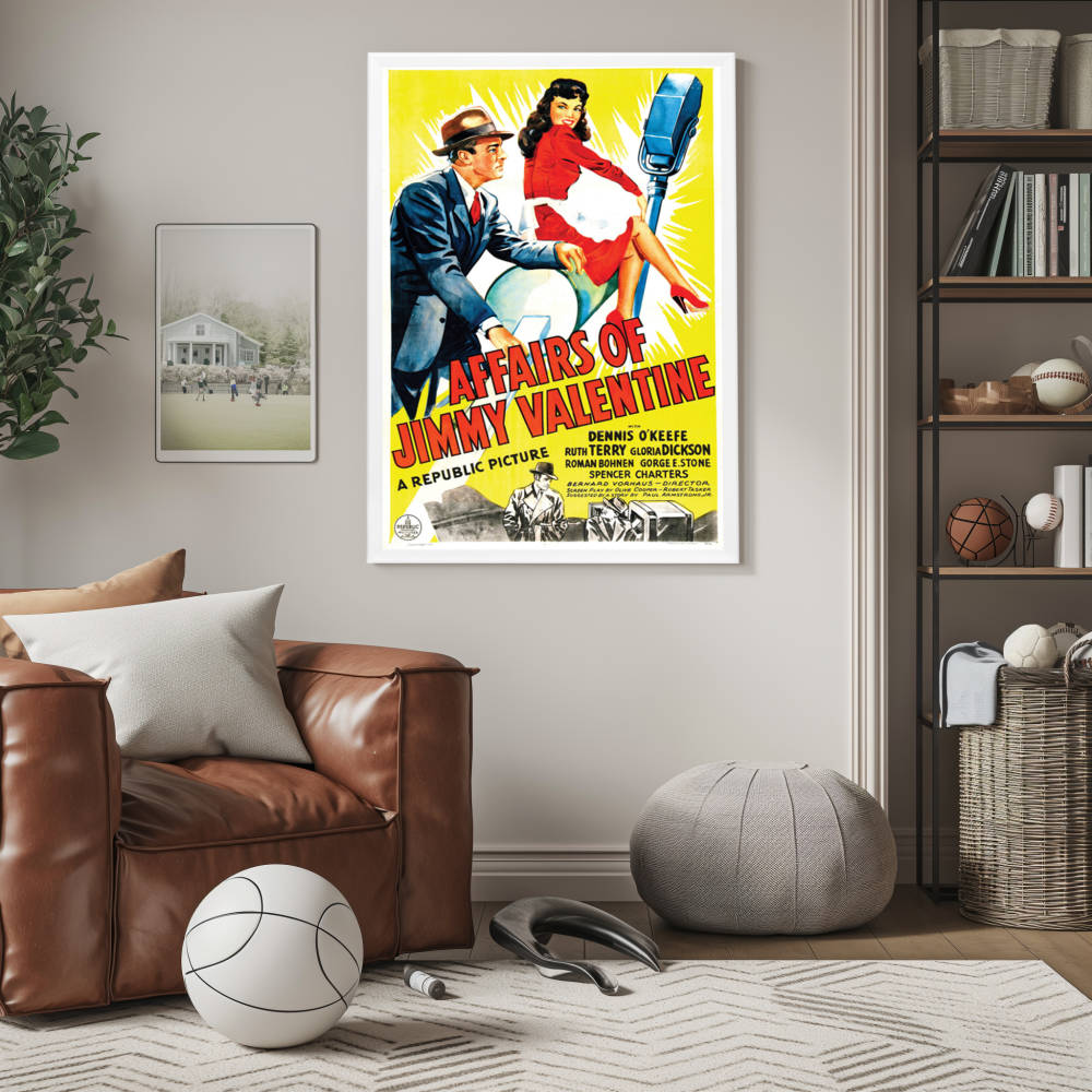 "Affairs Of Jimmy Valentine" (1942) Framed Movie Poster