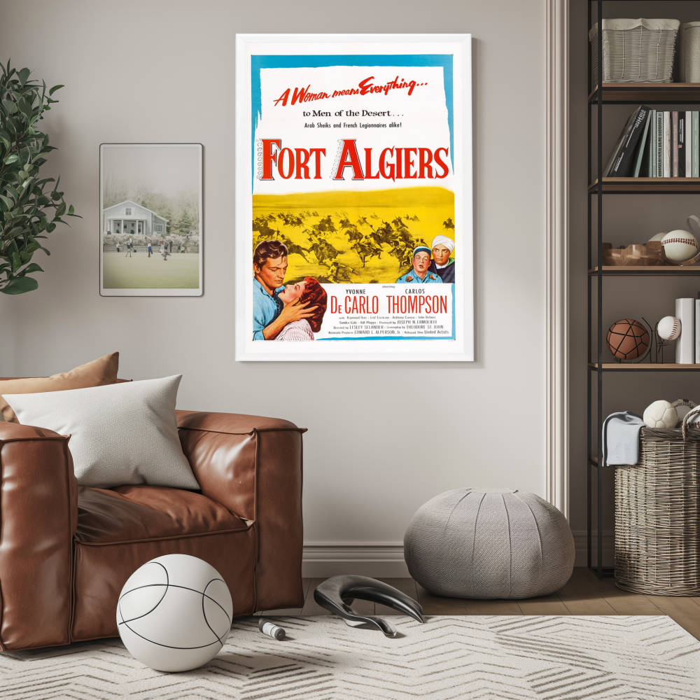 "Fort Algiers" (1953) Framed Movie Poster