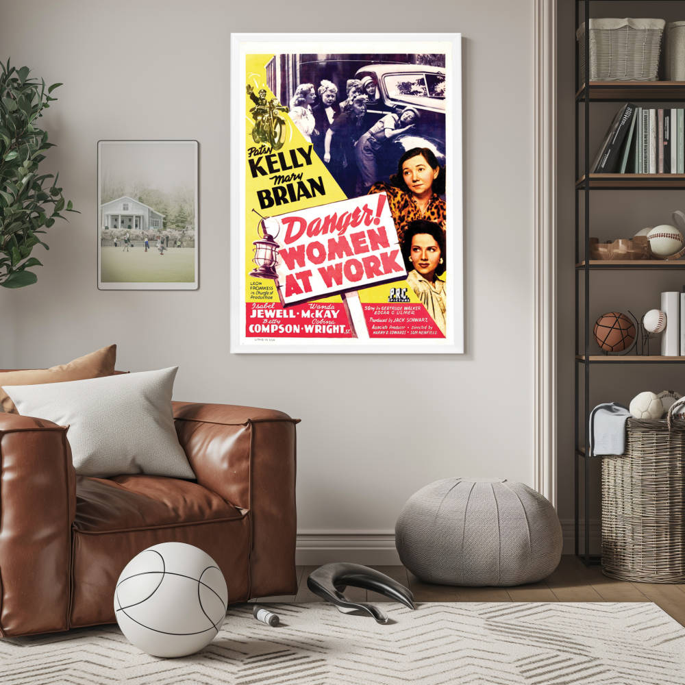 "Danger! Women At Work" (1943) Framed Movie Poster