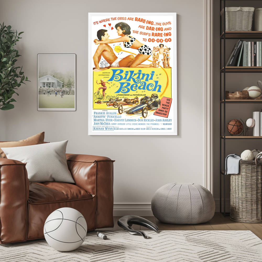 "Bikini Beach" (1964) Framed Movie Poster