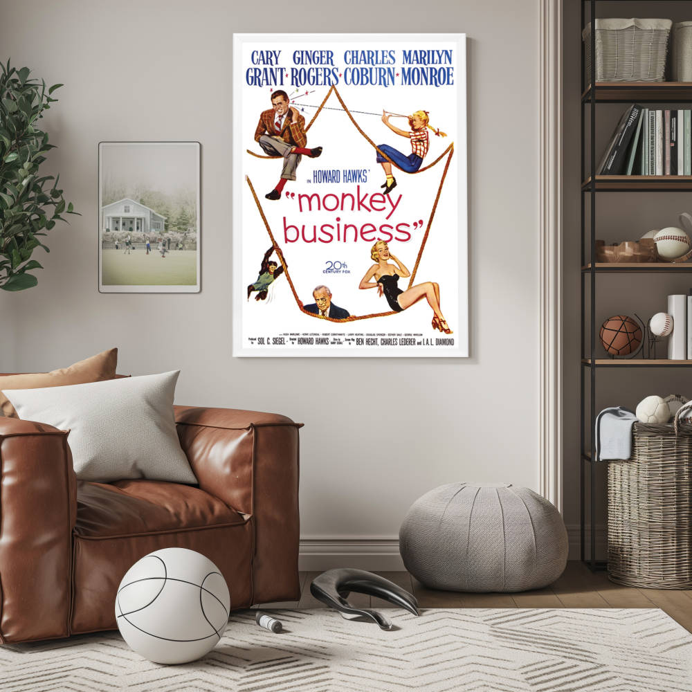 "Monkey Business" (1952) Framed Movie Poster