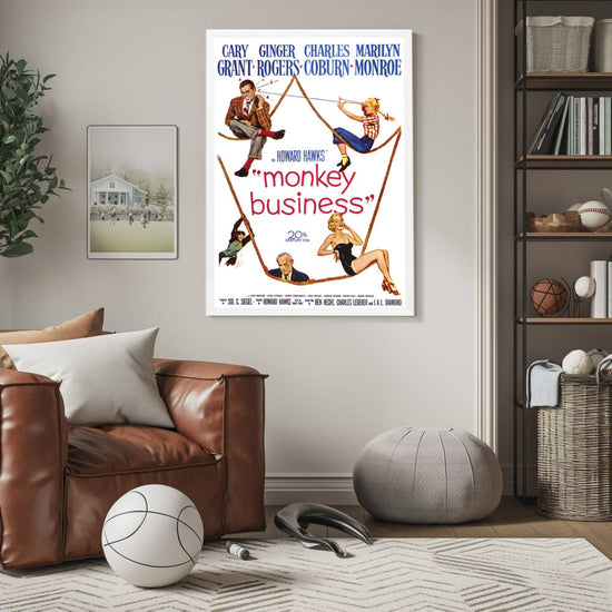 "Monkey Business" (1952) Framed Movie Poster