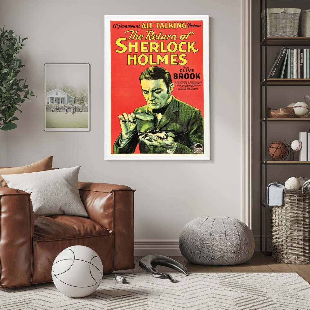 "Return Of Sherlock Holmes" (1929) Framed Movie Poster