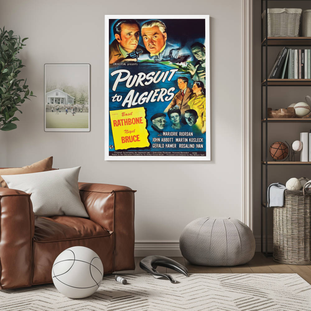 "Pursuit To Algiers" (1945) Framed Movie Poster