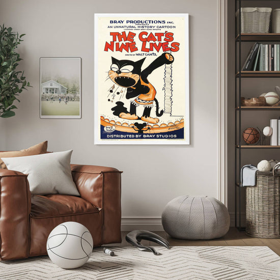 "Cat's Nine Lives" (1926) Framed Movie Poster