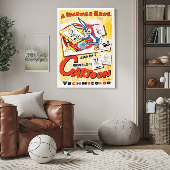 "Warner Brothers Cartoon" Framed Movie Poster