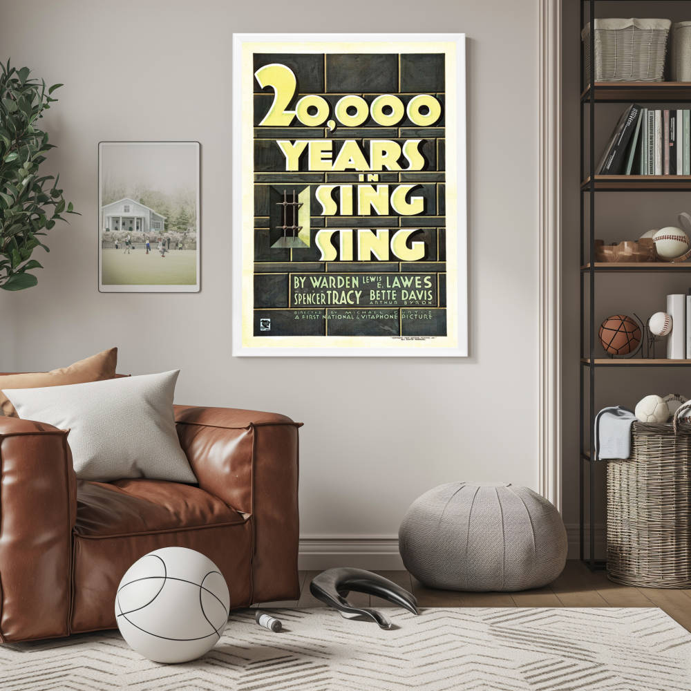 "20,000 Years In Sing Sing" (1932) Framed Movie Poster