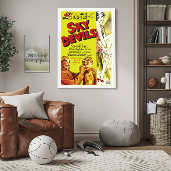 "Sky Devils" (1932) Framed Movie Poster