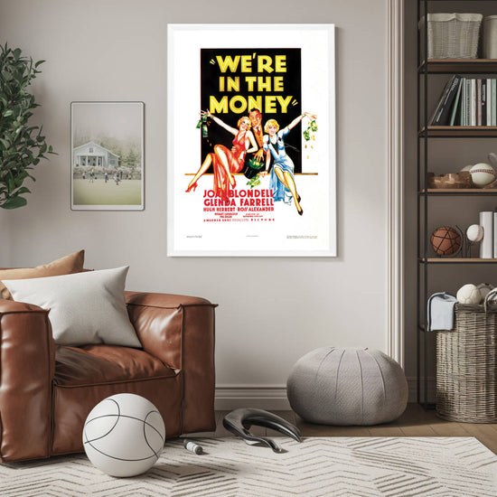 "We're In The Money" (1935) Framed Movie Poster