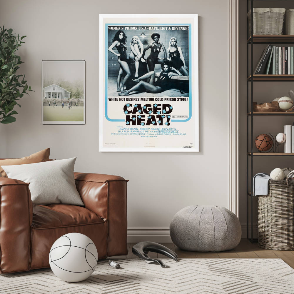 "Caged Heat" (1974) Framed Movie Poster