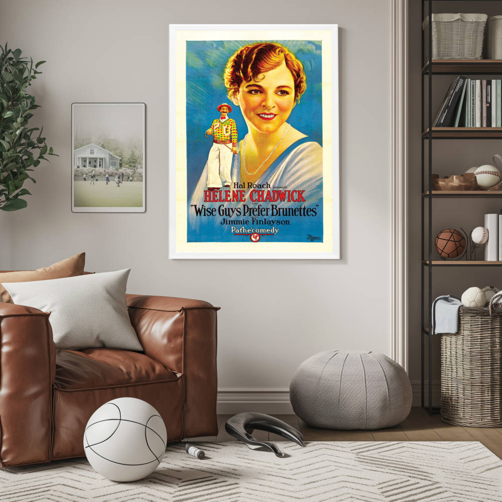 "Wise Guys Prefer Brunettes" (1926) Framed Movie Poster