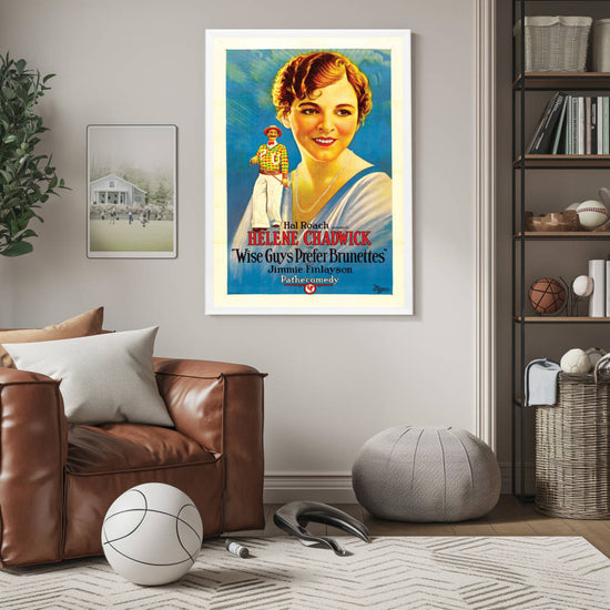 "Wise Guys Prefer Brunettes" (1926) Framed Movie Poster