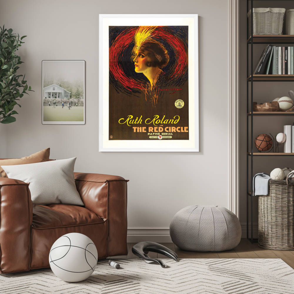 "Red Circle" (1915) Framed Movie Poster