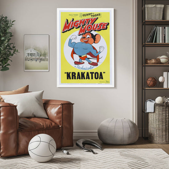 "Mighty Mouse In Krakatoa" (1945) Framed Movie Poster