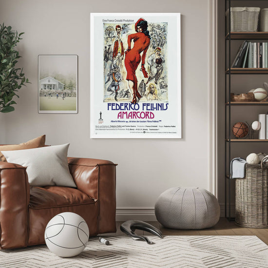 "Amarcord" (1973) Framed Movie Poster