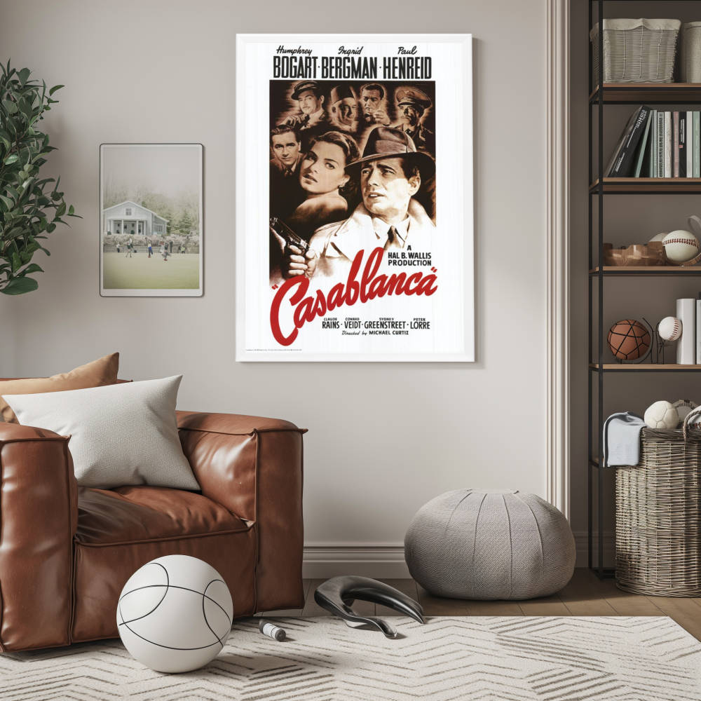 "Casablanca" (1942) Framed Movie Poster