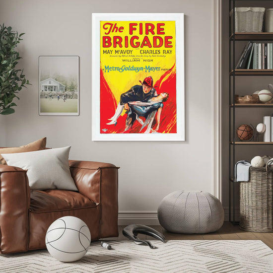 "Fire Brigade" (1926) Framed Movie Poster